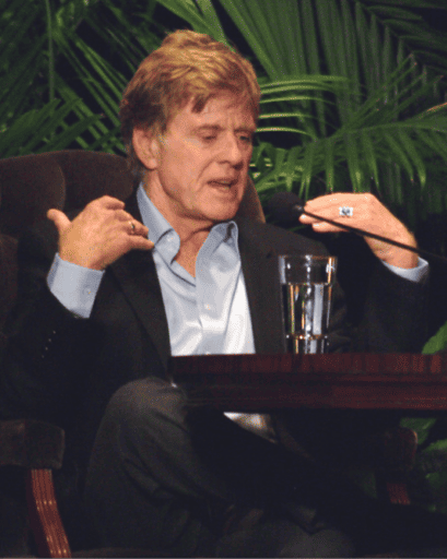 Robert Redford with Pat Mitchell
